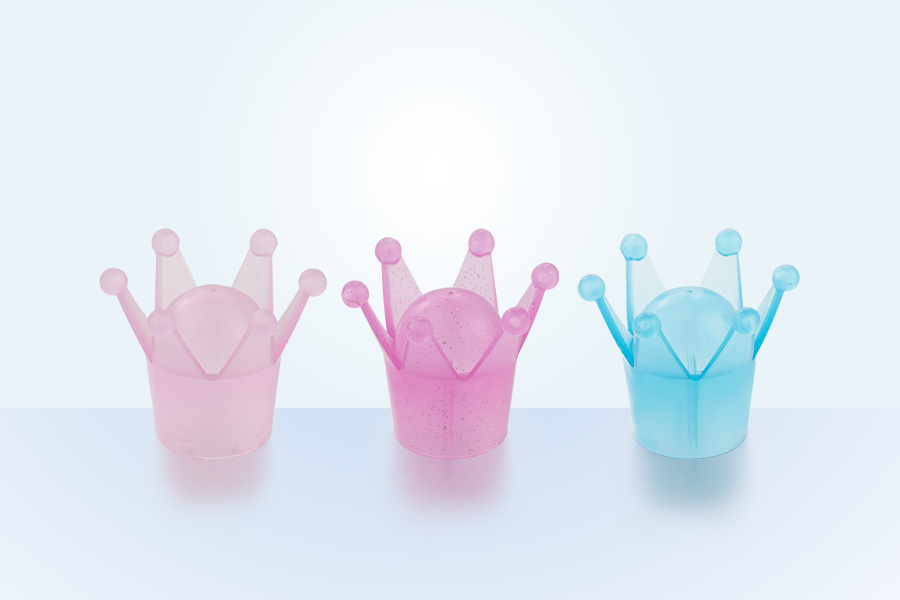 Plastik renkli taç koku kapağı